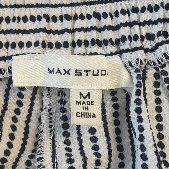 Max Studio wide leg cropped light weight flat front pants size M - Picture 7 of 12